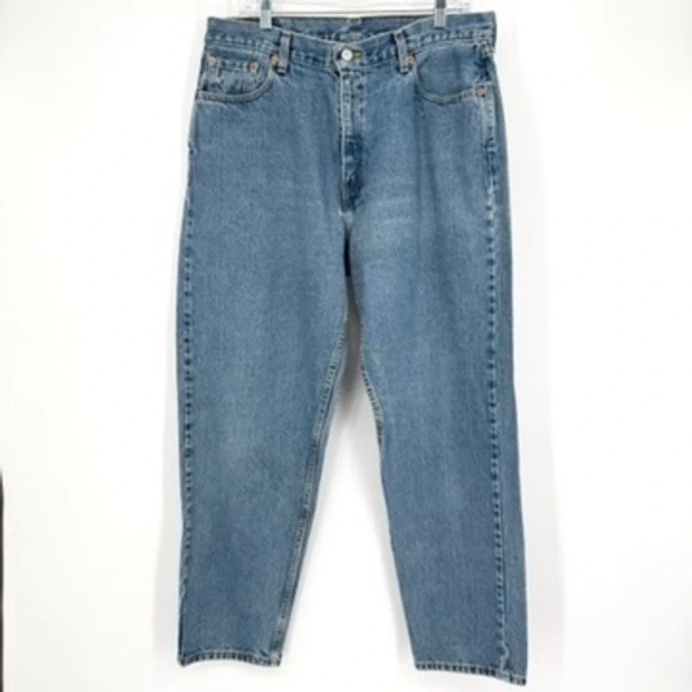 Vintage Y2K Levis 560 Loose Fit Straight Leg Jeans High Rise Blue Cotton‎ 16 S
